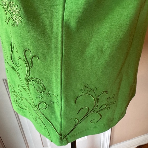 Coldwater Creek Women's Green Embroidered Top - Picture 9 of 12